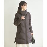 ダークグレー(DGY) | ライトサーモレイヤードヘムフーディーパデットコート | RUIRUE BOUTIQUE