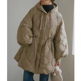 ベージュ(BE) | ファイバーライトサーモ・ボリュームスリーブキルティングコート | RUIRUE BOUTIQUE