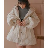 エクリュ(WH) | ファイバーライトサーモ・ボリュームスリーブキルティングコート | RUIRUE BOUTIQUE