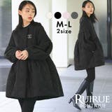 ミックスステッチ・ボリュームペプラム中綿コート | RUIRUE BOUTIQUE | 詳細画像1 