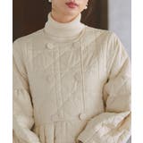 ミックスステッチ・ボリュームペプラム中綿コート | RUIRUE BOUTIQUE | 詳細画像13 