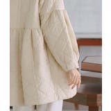 ミックスステッチ・ボリュームペプラム中綿コート | RUIRUE BOUTIQUE | 詳細画像14 