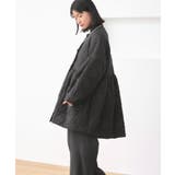ミックスステッチ・ボリュームペプラム中綿コート | RUIRUE BOUTIQUE | 詳細画像21 