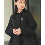 ミックスステッチ・ボリュームペプラム中綿コート | RUIRUE BOUTIQUE | 詳細画像4 