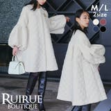 ボリュームスリーブキルティングフレアコート | RUIRUE BOUTIQUE | 詳細画像1 
