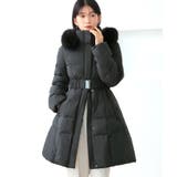 チャコールグレー(DGY) | 【洗える/撥水/静電気防止】スタイルアップダウンコート | RUIRUE BOUTIQUE