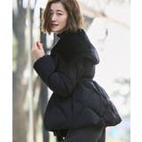 ブラック(BL) | 【洗える/撥水/静電気防止】エコファーカラー ダウンコート | RUIRUE BOUTIQUE