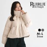 【フレンチダウン】グログランリボンフレンチダウンショートコート | RUIRUE BOUTIQUE | 詳細画像1 