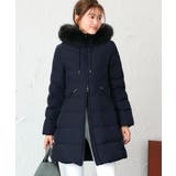 ネイビー(NE) | 【フレンチダウン】フォックスファーフレンチダウンコート | RUIRUE BOUTIQUE