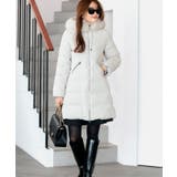 アイボリー(WH) | 【フレンチダウン】フォックスファーフレンチダウンコート | RUIRUE BOUTIQUE