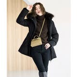 ブラック(BL) | ラクーンファーフレンチダウンジャケット | RUIRUE BOUTIQUE
