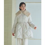 エクリュ(WH) | 【洗える/撥水/静電気防止】エコファーカラー ダウンコート | RUIRUE BOUTIQUE