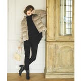 A/ベロア/ベージュ(BE) | プレシャスカラーショートダウンジャケット | RUIRUE BOUTIQUE