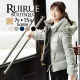 ラビットファーフードショートダウンジャケット | RUIRUE BOUTIQUE | 詳細画像1 