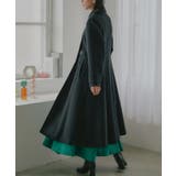 ブラック(BL) | 【ウーリーストレッチ】フレアチェスターコート | RUIRUE BOUTIQUE