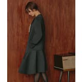 パールデザインダンボールニットフレアコート | RUIRUE BOUTIQUE | 詳細画像12 