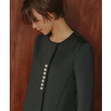 パールデザインダンボールニットフレアコート | RUIRUE BOUTIQUE | 詳細画像13 
