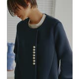 パールデザインダンボールニットフレアコート | RUIRUE BOUTIQUE | 詳細画像4 