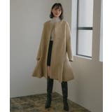 パールデザインダンボールニットフレアコート | RUIRUE BOUTIQUE | 詳細画像9 