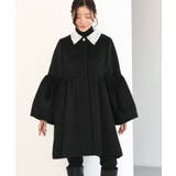 ブラック(BL) | レース襟付きウールコート | RUIRUE BOUTIQUE
