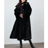 ブラック(BL) | フラッフィーシンセティックファーコート | RUIRUE BOUTIQUE
