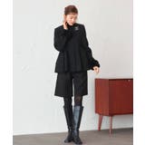 ニットメルトンコクーンペプラムショートコート | RUIRUE BOUTIQUE | 詳細画像13 
