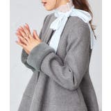 ニットメルトンコクーンペプラムショートコート | RUIRUE BOUTIQUE | 詳細画像15 
