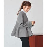 ニットメルトンコクーンペプラムショートコート | RUIRUE BOUTIQUE | 詳細画像17 