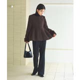 ニットメルトンコクーンペプラムショートコート | RUIRUE BOUTIQUE | 詳細画像19 