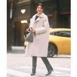 【日本生地】ウールモヘアブレンドヘアリーコクーンコート | RUIRUE BOUTIQUE | 詳細画像4