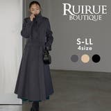 【2way】キレイシルエット・シングルマキシフレアコート | RUIRUE BOUTIQUE | 詳細画像1