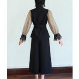 【全脱ぎ回避】シアースリーブバックセパレートパンツドレス | RUIRUE BOUTIQUE | 詳細画像15 