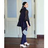 ボウタイ付きオーガンジースリーブタックフレアトップス&スリムテーパードパンツ | RUIRUE BOUTIQUE | 詳細画像18