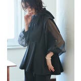 ボウタイ付きオーガンジースリーブタックフレアトップス&スリムテーパードパンツ | RUIRUE BOUTIQUE | 詳細画像9