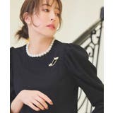 パールネックレッグオブマトンスリーブ&センタースリットセミフレアパンツセットアッ… | RUIRUE BOUTIQUE | 詳細画像14