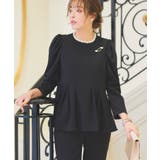 パールネックレッグオブマトンスリーブ&センタースリットセミフレアパンツセットアッ… | RUIRUE BOUTIQUE | 詳細画像16