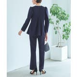 パールネックレッグオブマトンスリーブ&センタースリットセミフレアパンツセットアッ… | RUIRUE BOUTIQUE | 詳細画像3