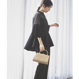 ボリュームスリーブペプラムトップス＆テーパードパンツセットアップ | RUIRUE BOUTIQUE | 詳細画像12 