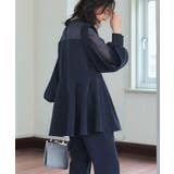 スリットスリーブペプラムトップス&テーパードパンツセットアップ | RUIRUE BOUTIQUE | 詳細画像13