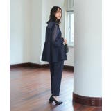 スリットスリーブペプラムトップス&テーパードパンツセットアップ | RUIRUE BOUTIQUE | 詳細画像15