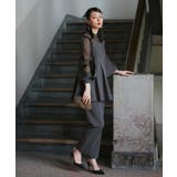 スリットスリーブペプラムトップス&テーパードパンツセットアップ | RUIRUE BOUTIQUE | 詳細画像5