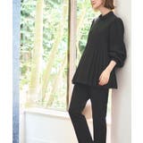 【ストレッチ】アシメプリーツトップス&テーパードパンツ | RUIRUE BOUTIQUE | 詳細画像9