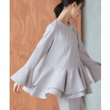ダブルフレアペプラムルトップス＆パンツセットアップ | RUIRUE BOUTIQUE | 詳細画像11 