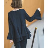 ダブルフレアペプラムルトップス＆パンツセットアップ | RUIRUE BOUTIQUE | 詳細画像2 