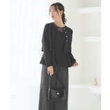 バックリボントップス&ペプラムオールインワンセットアップ | RUIRUE BOUTIQUE | 詳細画像15
