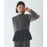 バックリボントップス&ペプラムオールインワンセットアップ | RUIRUE BOUTIQUE | 詳細画像17