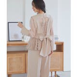 バックリボントップス&ペプラムオールインワンセットアップ | RUIRUE BOUTIQUE | 詳細画像7