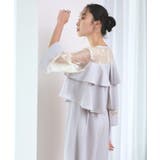 シアーエンブロイダリースリーブダブルフリルパンツドレス | RUIRUE BOUTIQUE | 詳細画像3 