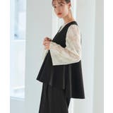 華やぎセットアップドレス シアーカットジャカードトップス&セミワイドパンツ | RUIRUE BOUTIQUE | 詳細画像12
