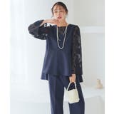 華やぎセットアップドレス シアーカットジャカードトップス&セミワイドパンツ | RUIRUE BOUTIQUE | 詳細画像19